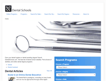 Tablet Screenshot of dentalschools.com